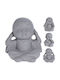 Decorative Buddha made of Concrete 7.5x8x8cm 1pcs