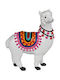 Decorativ Lama din Polirășină 9x7x7cm 1buc