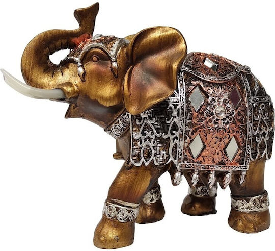Decorativ Elefant din Metal 14cm 1buc Decorativ Elefant din Metal 14cm 1buc