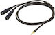 Proel Cable 2 x XLR male / XLR male - XLR female Μαύρο 1.5m CHLP320LU15