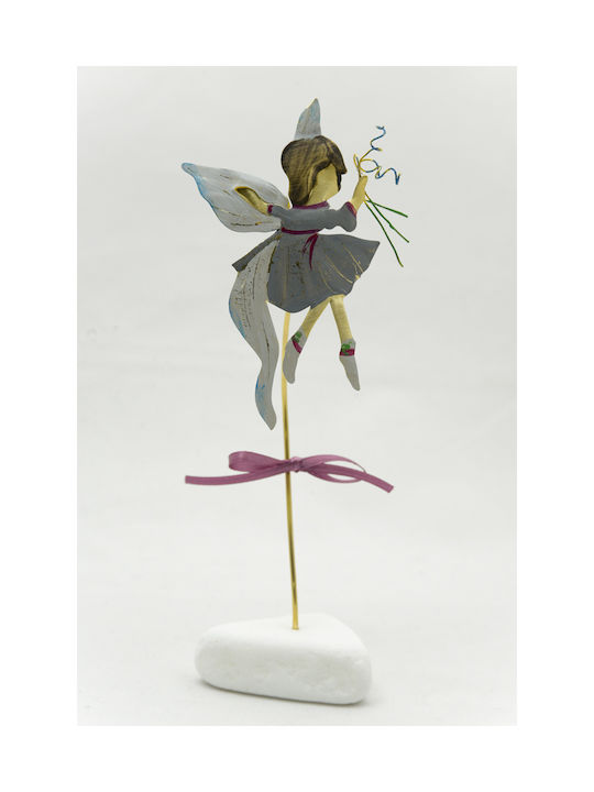 Epilekton Art Decorative Fairy made of Metal 9x9x16cm 1pcs