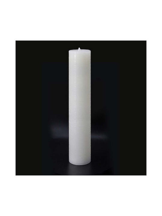 123led Διακοσμητικό Φωτιστικό Κερί LED σε Λευκό Χρώμα
