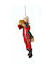 Hanging Figure Ornament Plastic Red