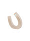 Tabletop Lucky Charm Horseshoe Beige made of Plexiglass 1pcs