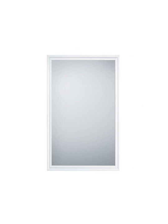 Mirrors & More Καθρέπτης Τοίχου με Μαύρο Πλαστικό Πλαίσιο 80x70cm