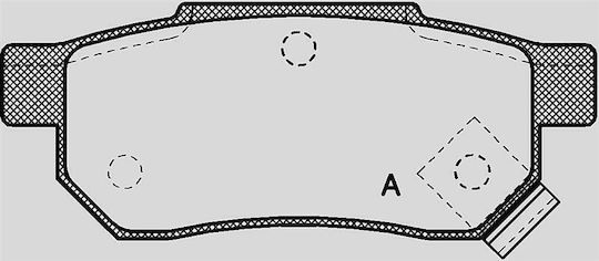 Open Parts Brake Pad for Honda Civic / CRX