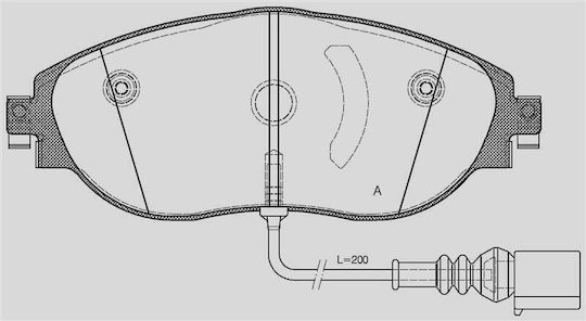 Open Parts Bremsbelag für Audi A3 Seat Leon Skoda Octavia Volkswagen Passat