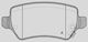 Open Parts Brake Pad 4pcs for Opel Meriva