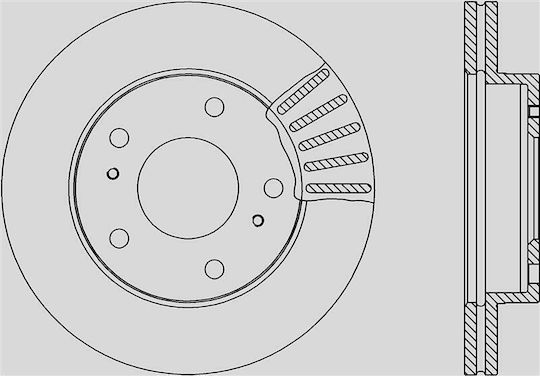 Open Parts Δισκόπλακα 1τμχ για Nissan Vanette