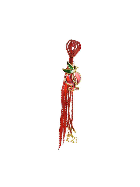 Hanging Lucky Charm Pomegranate Red 1pcs