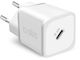 SBS SBS GaN Handyladegerät ohne Kabel mit USB-C Ausgangsanschluss 20W Stromlieferung Weiß