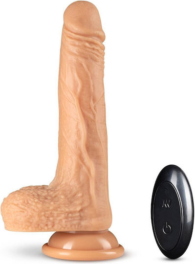 Dr. Skin Dr. Grey Realistic Dildo with Scrotum and Suction Cup Gray 20cm