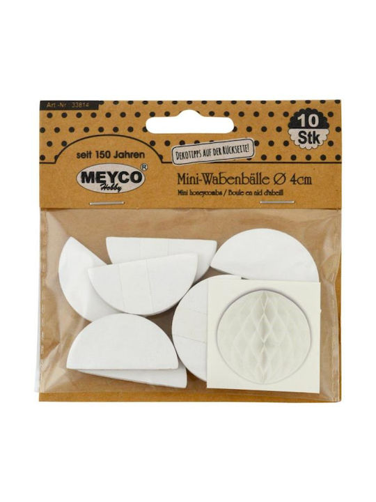 Meyco Christmas Ball Ornament White 10pcs