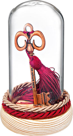 Adorex Tischplatte Glücksbringer Maulschlüssel Rose Gold aus Glas 1Stück