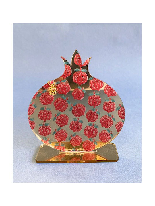 LifeLikes Tabletop Lucky Charm Pomegranate Gold made of Plexiglass 1pcs