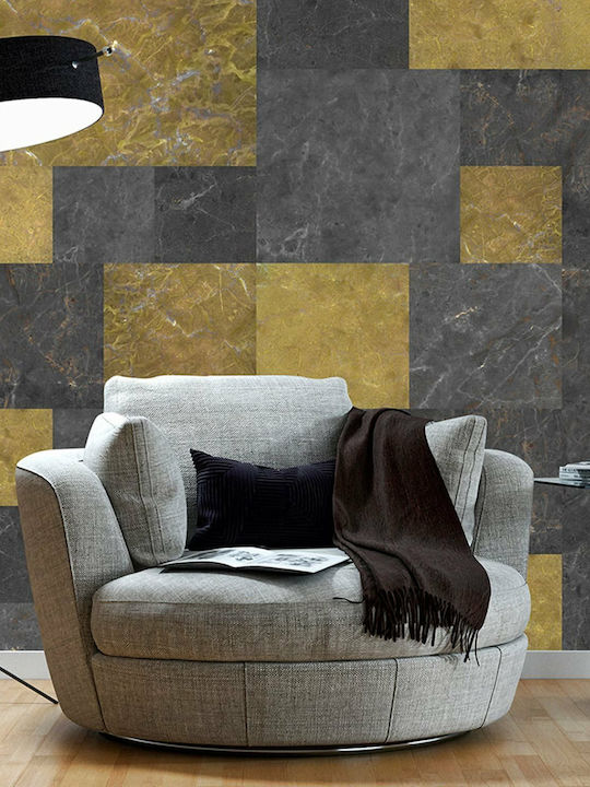 Wall Mural Elegance Fabric Yellow L1000xW50cm