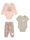 Guess Baby Bodysuit Set Long-Sleeved with Pants Multicolour