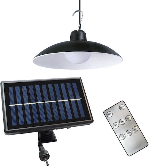 Eko Light Κρεμαστό Ηλιακό Φωτιστικό 6W 80lm Φυσικό Λευκό 4000K με Τηλεχειριστήριο IP44