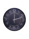 Wall Clock Plastic Black Ø25cm