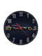 Silent Wall Clock Wooden Black Ø30cm