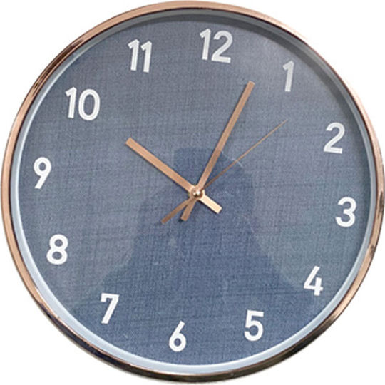 AGC Analog Plastic Navy Blue Wall Clock Ø30cm