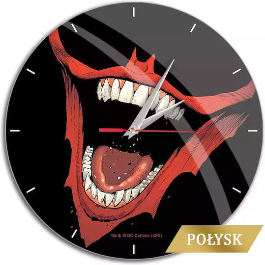 Dc Comics Ρολόι Τοίχου Πλαστικό Μαύρο