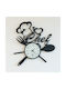 Arti E Mestieri Wall Clock Metallic Black Ø50cm