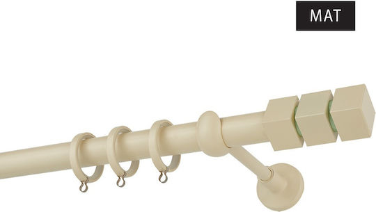 Zogometal Metallisch Vorhangstange Color More Mat Collection Einfach Φ25mm 160cm Beige