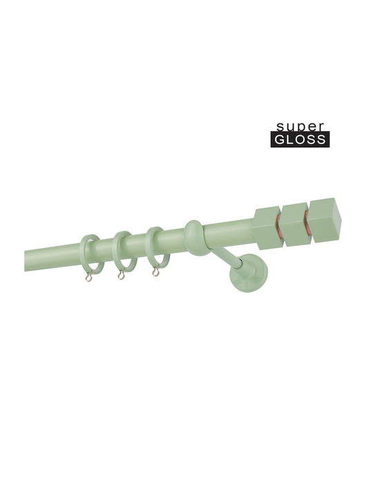 Zogometal Metalic Galerie pentru perdele Prestige Collection Simplu Φ25mm 160buc Verde