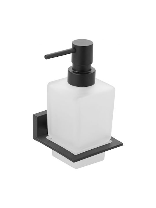 Bronze Art Lugano-Quadrato Dispenser Γυάλινο Μαύρο
