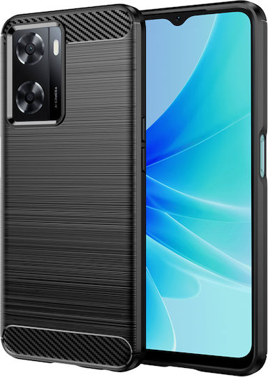 Techsuit Carbon Back Cover Silicone Black (OnePlus Nord N20 SEOppo A57 4G)