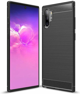 Techsuit Carbon Back Cover Σιλικόνης Μαύρο (Galaxy Note 10+)