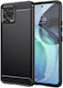 Techsuit Carbon Back Cover Silicone Black (Moto G72)