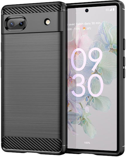 Techsuit Carbon Back Cover Σιλικόνης Μαύρο (Google Pixel 6a)