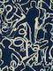 Wallpaper Fabric Blue