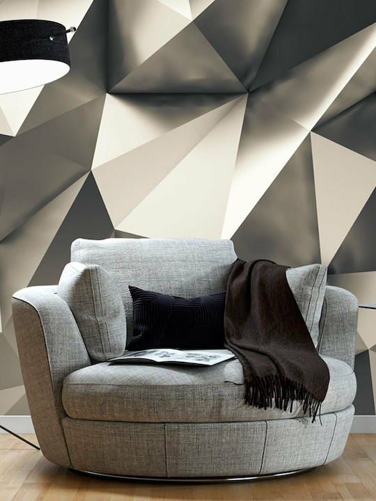 Wall Mural Fabric Silver L200xW140cm