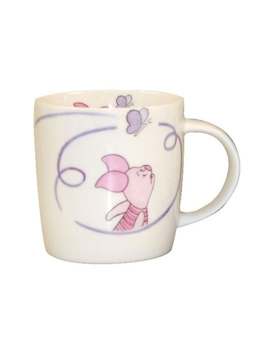 Tasse aus Porzellan Beige 1Stück