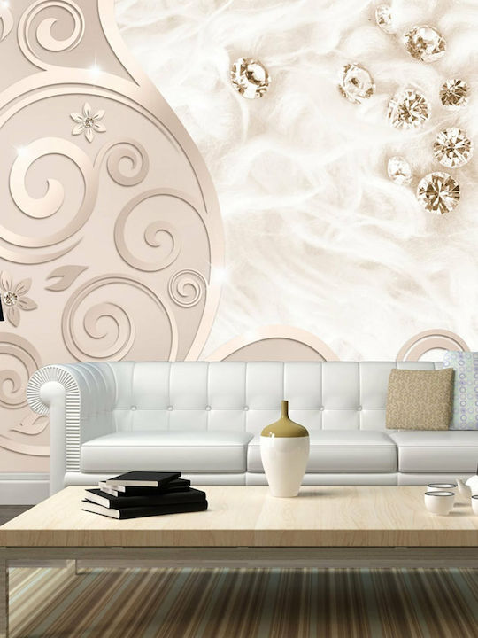 Wall Mural Fabric Beige L300xW210cm