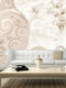 Wall Mural Fabric Beige L300xW210cm