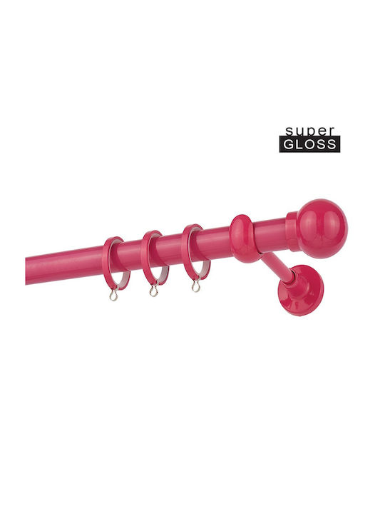 Zogometal Metallic Curtain Pole CP0058 Single Φ25mm 40cm Fuchsia