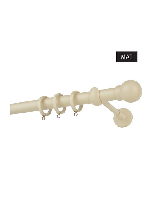 Zogometal Metallic Curtain Pole CP0058 Single Φ25mm 40cm Beige