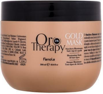 Fanola Therapy 24K Gold Μάσκα Μαλλιών για Λάμψη με Κερατίνη 300ml