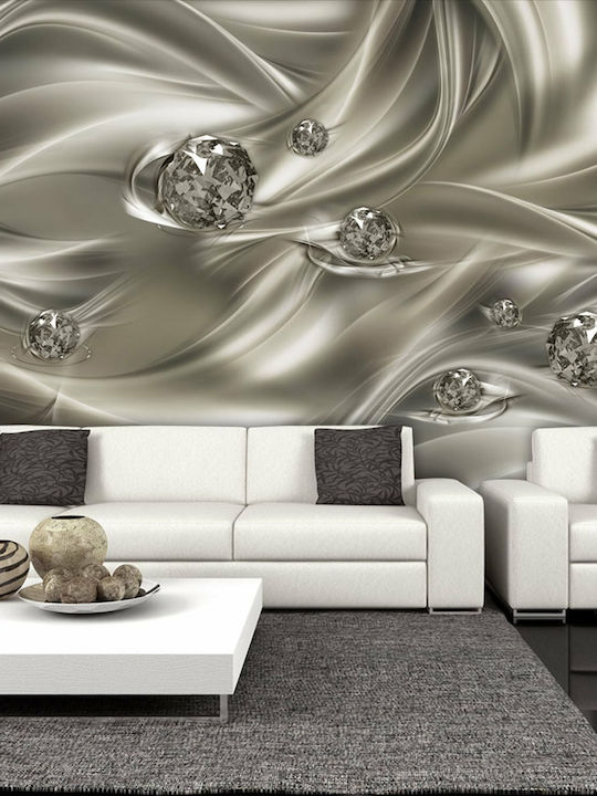 Wall Mural Fabric Silver L400xW280cm