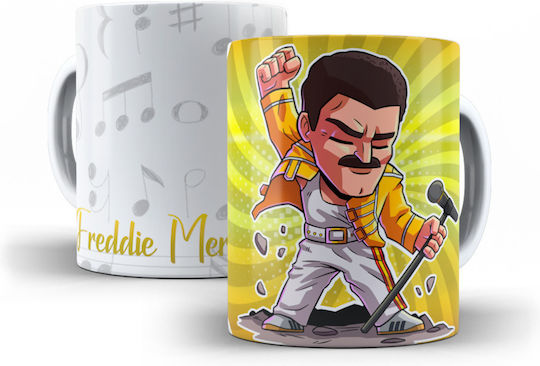 Rock Deal Freddie Mercury Keramik Mehrfarbige Tasse 325ml