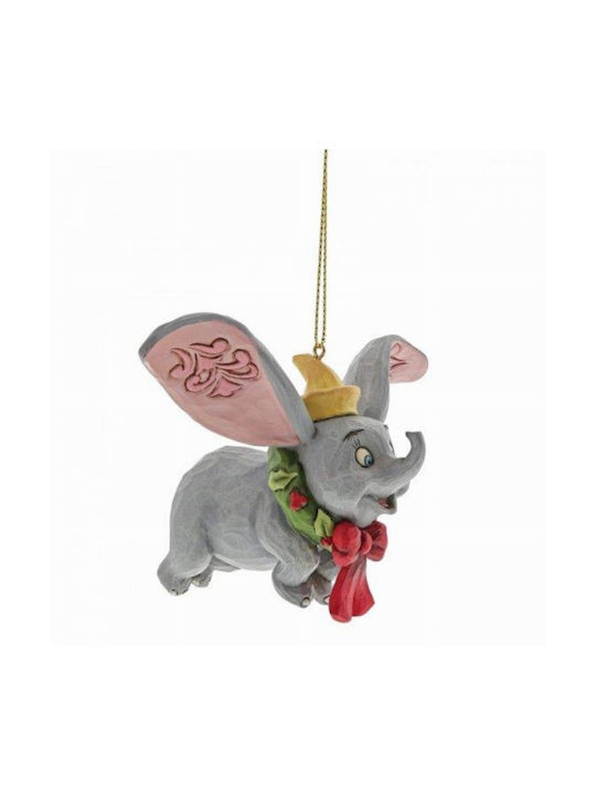 Enesco Christmas Baby Elephant Ornament Gray