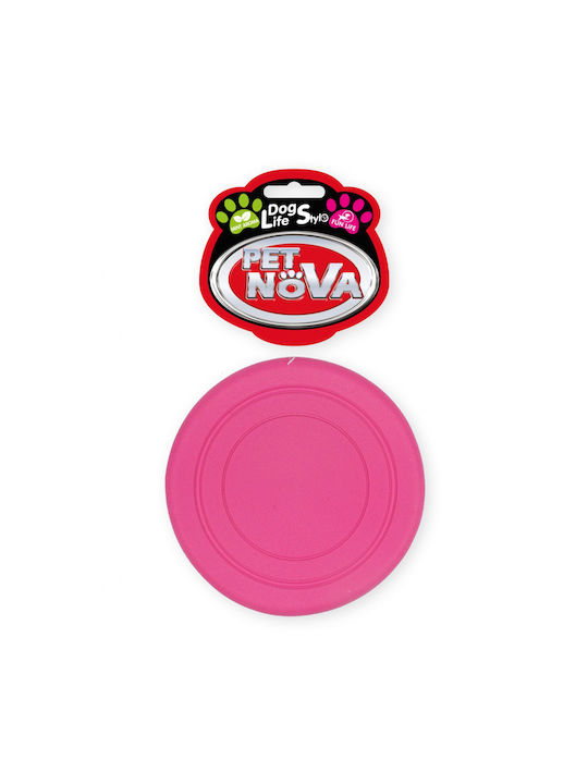 Pet Nova Pet Frisbee for Puppy made of Rubber with Flavor Beef Pink 1pcs