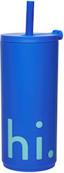 Design Letters Παγούρι 500ml Μπλε Design Letters Παγούρι 500ml Μπλε