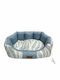 V.I.Pets Comfy Πουφ Κρεβάτι Σκύλου Γαλάζιο 62x62εκ.