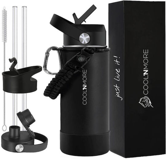Cool'NMore Μπουκάλι Θερμός Ανοξείδωτο BPA Free 355ml Jet Black