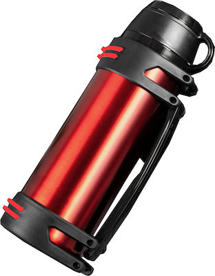 Bottle Thermos Stainless Steel Red 1.2lt